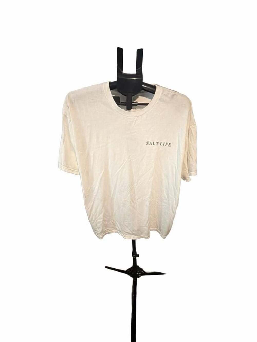 Salt Life T-Shirt XLG White Cotton Graphic Seafood Tee